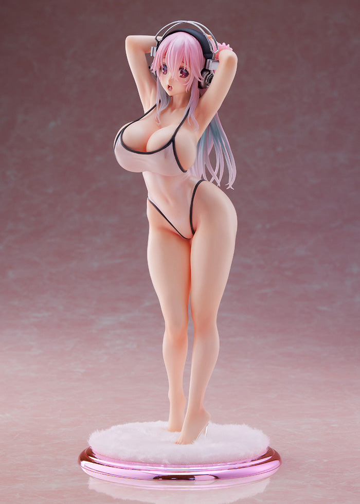 "Super Sonico" Super Sonico White Swimwear Style