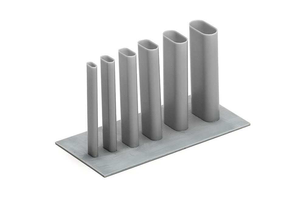 Plastic Gary Elongated Round Pipe