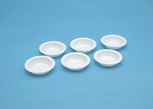 White paint tray (6 pieces) ③Flat bottom