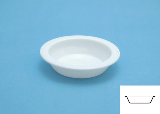 White paint tray (6 pieces) ③Flat bottom