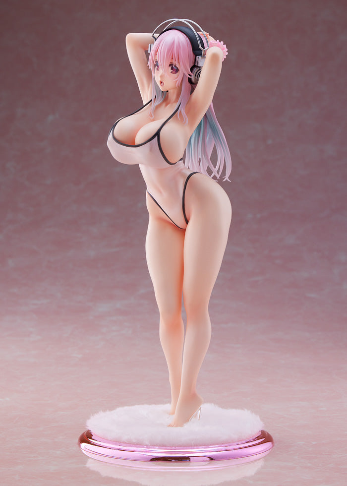 "Super Sonico" Super Sonico White Swimwear Style