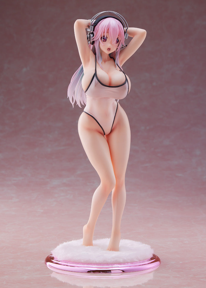 "Super Sonico" Super Sonico White Swimwear Style