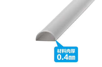 Plastic Material Gray Half pipe