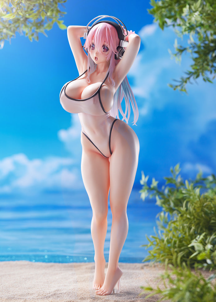 "Super Sonico" Super Sonico White Swimwear Style