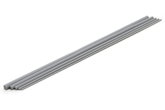 Plastic Material Round Rods [Gray] 1.0mm-5.0mm